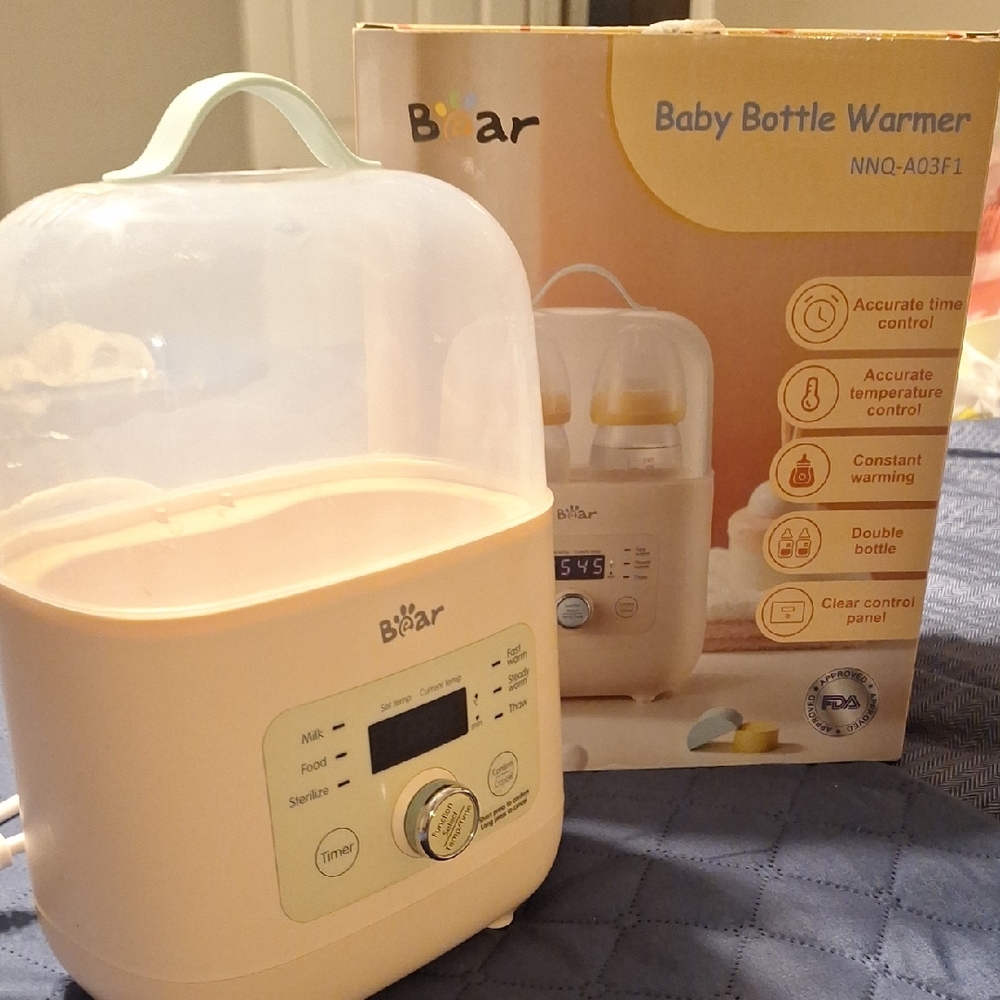 Baby Bottle Warmer - Cream